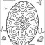 decorative easter egg coloring page