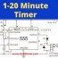 1 to 20 minute timer circuit using 555