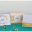 diy gilded thank you cards camille