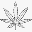 marijuana leaf coloring page hd png