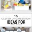 15 clever organization ideas for small