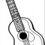 6 string guitar coloring page for kids