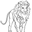 free lion coloring page