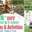 16 diy backyard games activities for