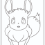printable eevee pokemon coloring pages