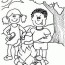 preschool camping coloring page free