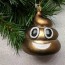 funny christmas ornaments poop emoji