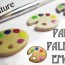 miniature diy paint palette emoji