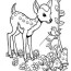 adorable deer coloring page free