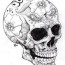 adult coloring pages skulls coloring
