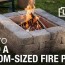 how to build a custom fire pit