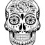 sugar skull day of the dead coloring