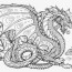 realistic dragon coloring pages for