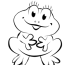 free frog coloring pages to print out