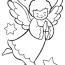 christmas angel coloring page 03