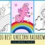 10 best coloring pages unicorn rainbow