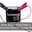 volts does a motorcycle battery charge