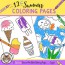 summer coloring pages made by teachers
