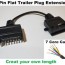 7 pin flat trailer plug extension 7
