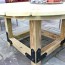 build a round outdoor dining table