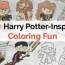 harry potter inspired coloring pages