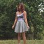 diy quilted skater skirt how to make