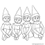 four elves coloring pages elf