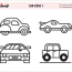 car coloring pages for kids