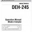 pioneer deh 245 operation manual pdf