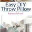 easy diy throw pillow covers step by