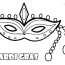 printable mardi gras coloring pages for