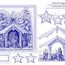 nativity 2 6 x 6 card topper with