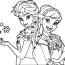 elsa and anna frozen fever coloring