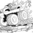 free monster truck coloring sheet