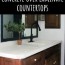 diy concrete over laminate counters