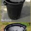 diy rain barrel from a garbage can