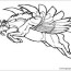 the flying unicorn coloring pages