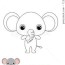 baby elephant coloring