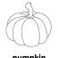 pumpkin coloring page super simple
