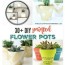 30 diy painted flower pots