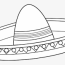 mexican hat coloring page hd png