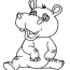 hippo coloring book for kids to print
