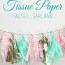tissue paper tassel garland
