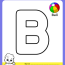 letter b coloring pages alphabet b