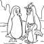 family penguin coloring page free