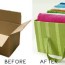 diy idea cardboard storage box