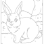 free rabbit coloring pages book for