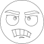 printable coloring page angry emotion