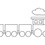 train coloring book transportation logo