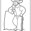 printable cowboy coloring pages